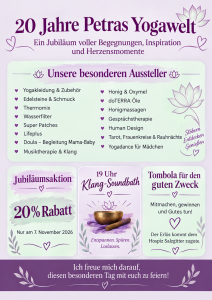 20 Jahre Petra`s Yogawelt @ Am Kappenberg 9, 38229 Gebhardshagen